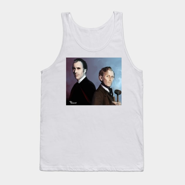 Dracula and Van Helsing Tank Top by ted1air